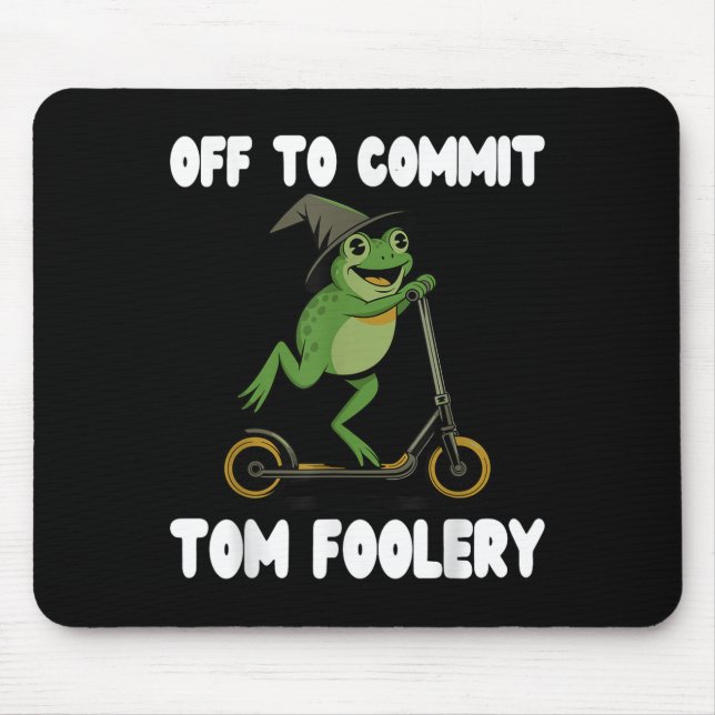 Alfombrilla De Ratón Cometer Tomfoolery Tee Frog Toad Weirdcore C (Frente)