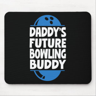 Alfombrilla De Ratón Cómico boliche del futuro de bebé papá
