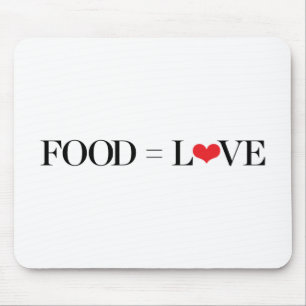 Alfombrilla De Ratón Comida = amor