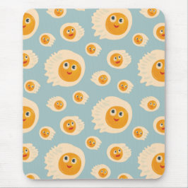 Alfombrilla De Ratón Comida Cuta - Patrón de Huevos Fritos Kawaii