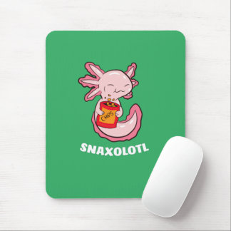 Alfombrilla De Ratón Comida Cute Axolotl Lover Snaxolotl Kawaii Axolotl