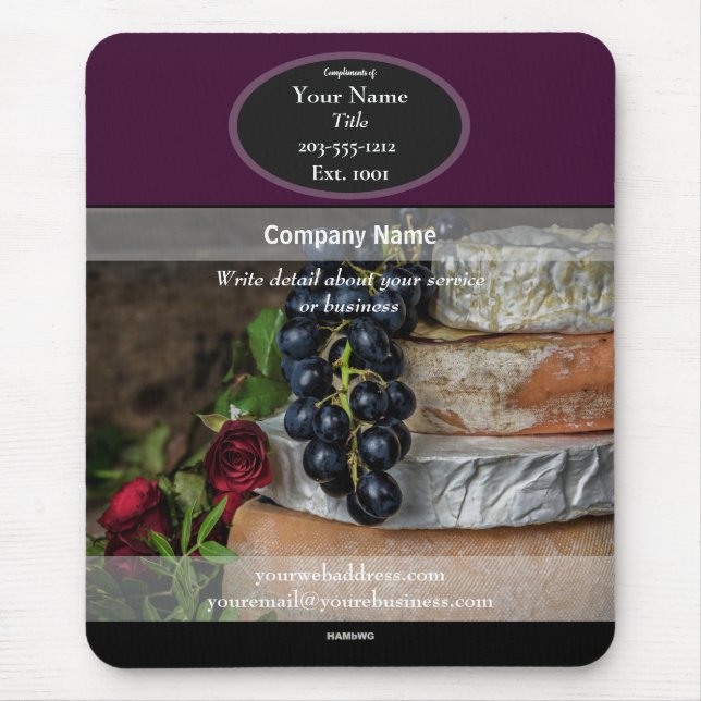 Alfombrilla De Ratón Comida de Mousepad promocional- HAMbyWG Mouse Pad (Frente)