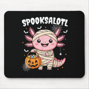 Alfombrilla De Ratón Comida divertida Axolotl Halloween Para Niños Chic