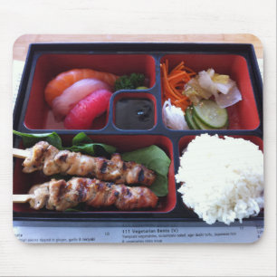 Alfombrilla De Ratón Comida japonesa del arroz del sushi de la caja de