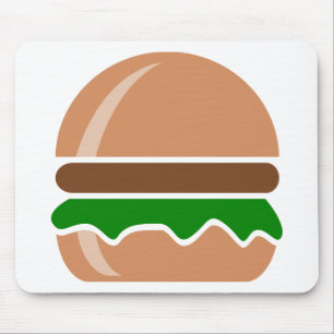 Alfombrilla De Ratón Comida rápida hamburguesa un sándwich