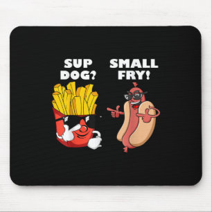 Alfombrilla De Ratón Comida Rápida Perro Caliente Y Pequeña Parrilla Gr
