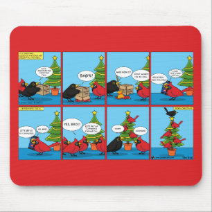 Alfombrilla De Ratón Cómo decorar un cómic de árbol de Navidad