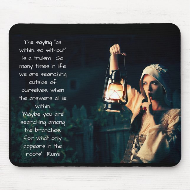 Alfombrilla De Ratón Como dentro tan fuera (Frente)