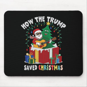 Alfombrilla De Ratón Cómo el Trump salvó a los Navidades Funny Holiday 