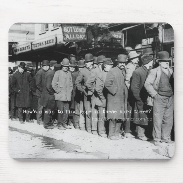 Alfombrilla De Ratón Cómo está un hombre para encontrar la esperanza (Frente)