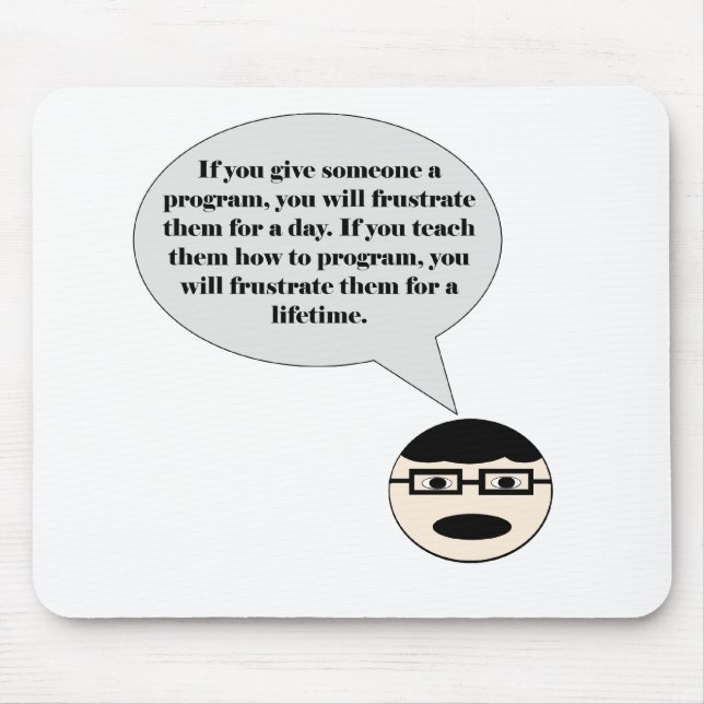 Alfombrilla De Ratón Cómo frustrar un Mousepad programador (Frente)