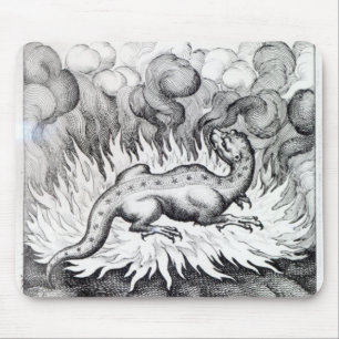 Alfombrilla De Ratón Como las vidas del Salamander en fuego