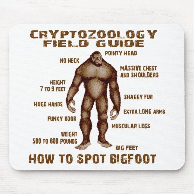 Alfombrilla De Ratón CÓMO MANCHAR BIGFOOT - guía del campo del (Frente)