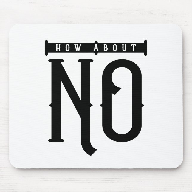 Alfombrilla De Ratón Cómo no hay tipografía (Frente)