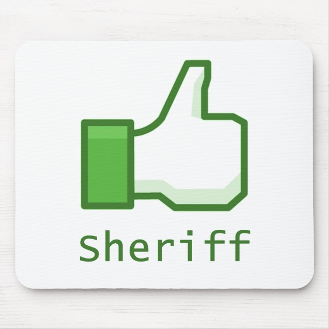 Alfombrilla De Ratón Como sheriff (Frente)