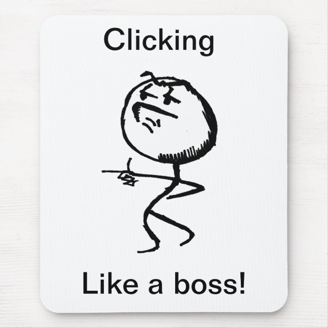 Alfombrilla De Ratón como un jefe (Frente)