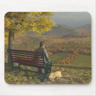 Alfombrilla De Ratón Compañeros Mousepad del otoño