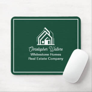 Alfombrilla De Ratón Compañía de bienes raíces Green Realtor Personaliz