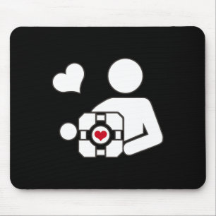 Alfombrilla De Ratón Companion Cube Gaming Portal Nerd Funny Gamer 1