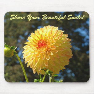 Alfombrilla De Ratón ¡Comparte tu hermosa sonrisa! ratón Dahlia