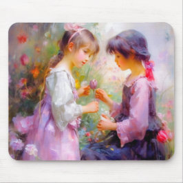 Alfombrilla De Ratón Compartir Rosas y amistad