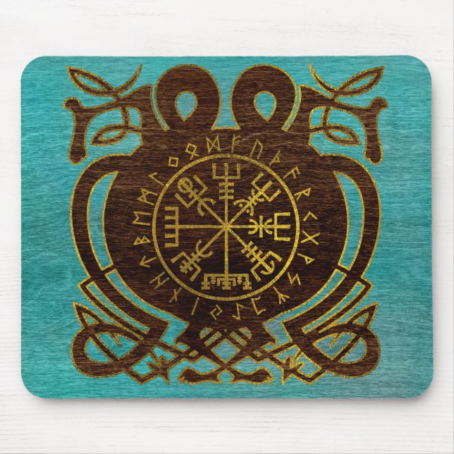 Alfombrilla De Ratón Compás de la navegación de Vegvisir - de Viking (Frente)