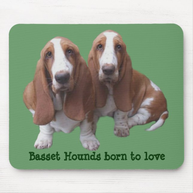 Alfombrilla De Ratón Compinches Mousepad de Basset Hound (Frente)
