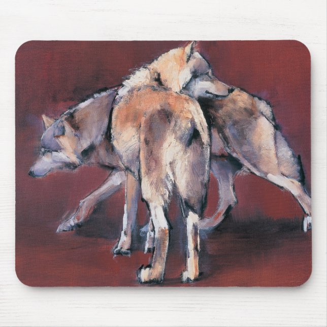 Alfombrilla De Ratón Composición 2001 del lobo (Frente)