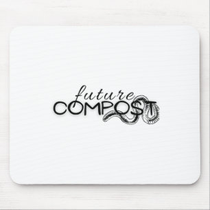 Alfombrilla De Ratón Compost futuro con Pegatina de gusanos (oscuros)