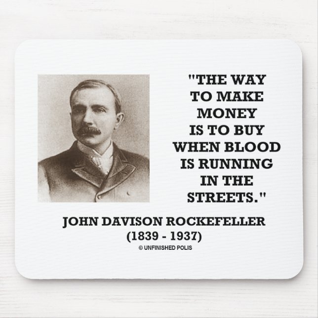 Alfombrilla De Ratón Compra de Rockefeller cuando la sangre está (Frente)