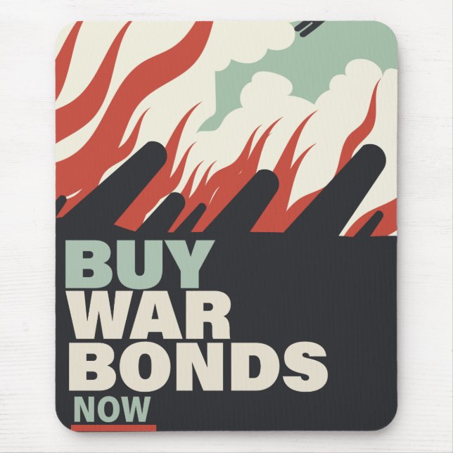 Alfombrilla De Ratón Compre Bonos de Guerra Ahora. (Frente)