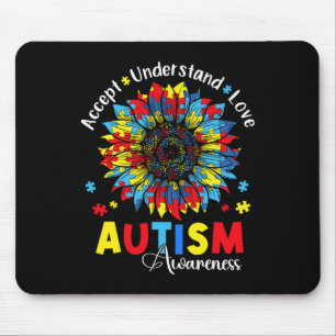 Alfombrilla De Ratón Comprensión aceptable Amor Autismo Conciencia Gira