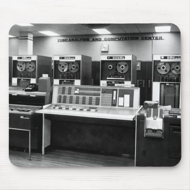 Alfombrilla De Ratón Computadora Vintage Mainframe (Frente)