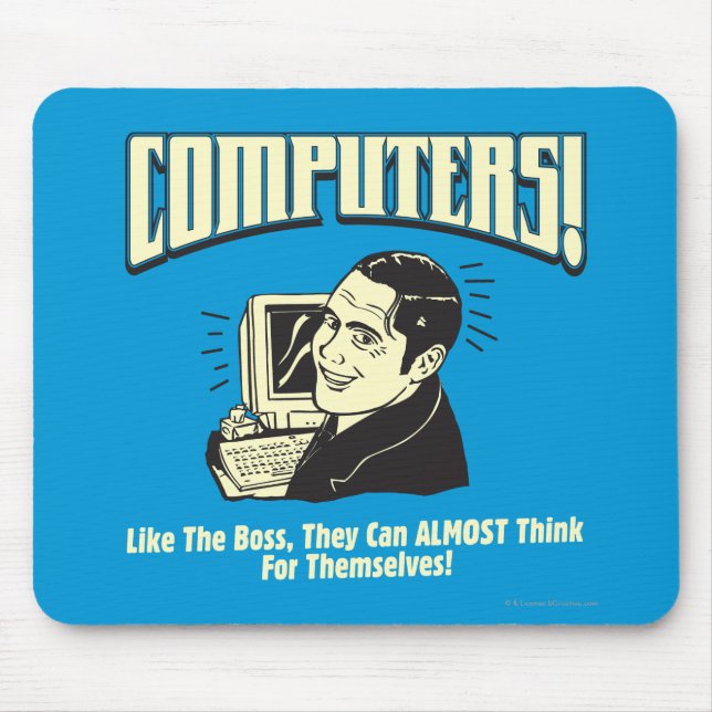 Alfombrilla De Ratón Computadoras: como el jefe (Frente)