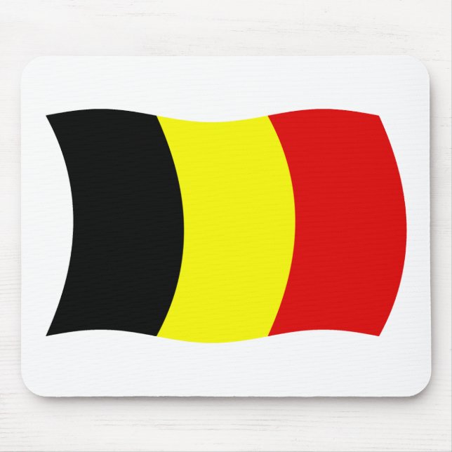 Alfombrilla de ratón con bandera de Bélgica (Frente)