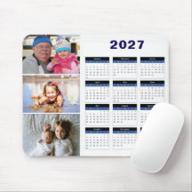 Alfombrilla de ratón con calendario personalizado