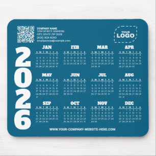 Alfombrilla de ratón con código QR para empresa co