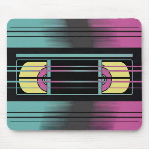 Alfombrilla de ratón con estética de error de VHS 