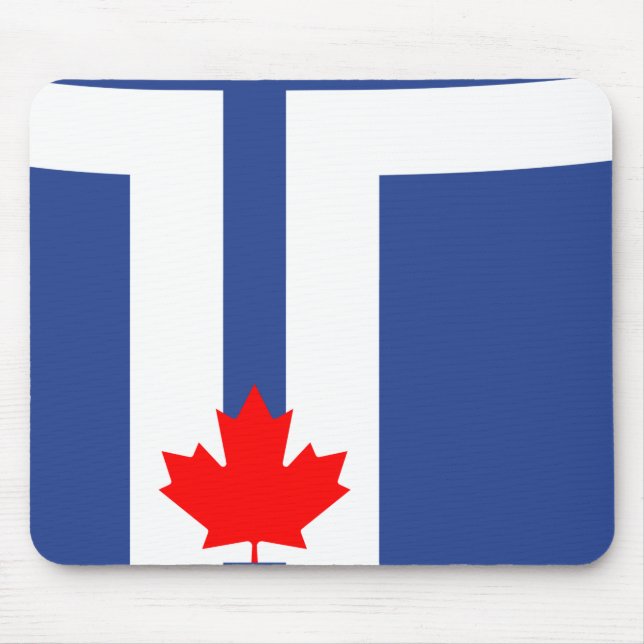 Alfombrilla de ratón con la bandera de Toronto, Ca (Frente)
