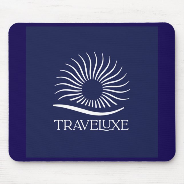 Alfombrilla de ratón con logotipo de Traveluxe (Frente)