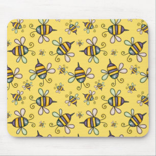 Alfombrilla de ratón con patrón de abeja carpinter