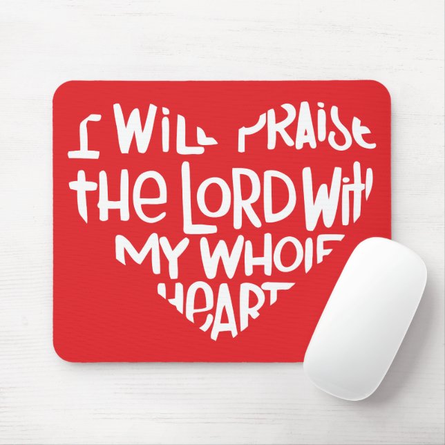 Alfombrilla De Ratón Con todo mi corazón (Con ratón)