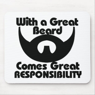 Alfombrilla De Ratón Con una gran barba viene la gran responsabilidad