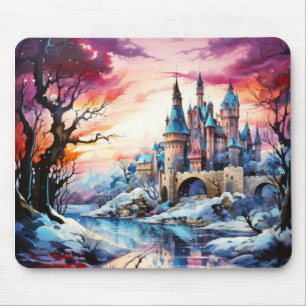 Alfombrilla De Ratón Concepto del paisaje del castillo Resumen Paisaje