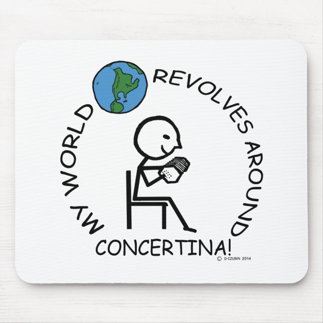 Alfombrilla De Ratón Concertina: El mundo se repite (Frente)
