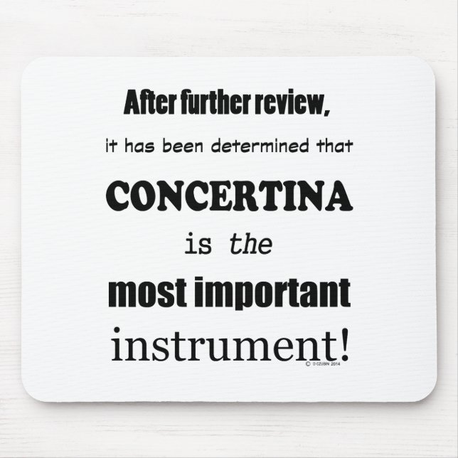Alfombrilla De Ratón Concertina Instrumento más importante (Frente)
