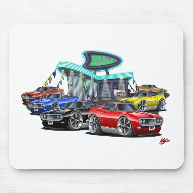 Alfombrilla De Ratón Concesionario de coches 1968 de Firebird (Frente)