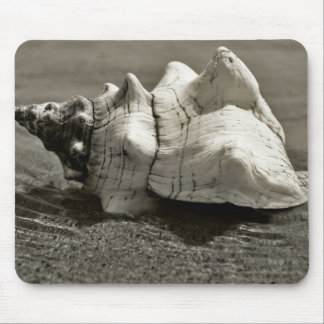 Alfombrilla De Ratón Concha blanco y negro Shell