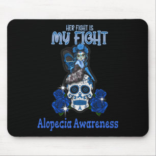 Alfombrilla De Ratón Conciencia de Alopecia Su Lucha Es Mi Lucha