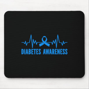 Alfombrilla De Ratón conciencia de la diabetes en noviembre llevamos bl